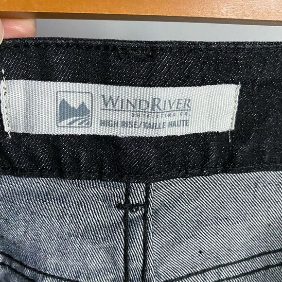 WindRiver Women's Black High Rise Wide Leg Denim Jeans - Picture 4 of 8